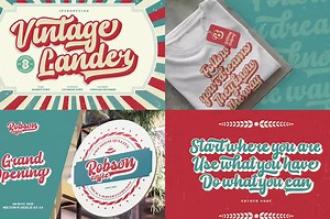 Vintage Script Font Bundle | Instant Download | Canva, Cricut, Procreate | Retro Typography - Etsy