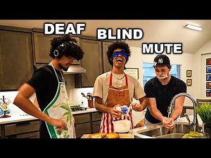 Attempting The Blind Deaf Mute BAKING CHALLENGE...