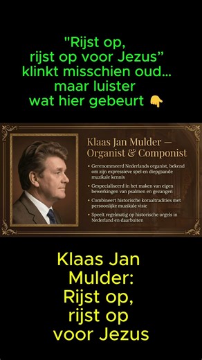 Dit onbekende koraal van Klaas Jan Mulder raakt je veel dieper dan je denkt… Ontdek het zelf!