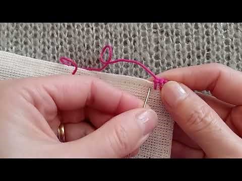 Knotted edge stitch tutorial