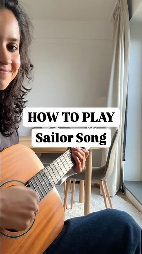 How to play Sailor Song - Gigi Perez on Guitar (EASY TUTORIAL) 🎸 #shorts