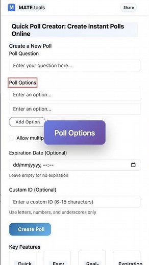 Quick Poll Creator: Create Instant Polls Online for FREE #Shorts