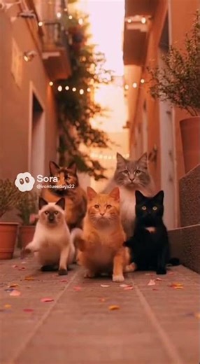 You’re at the Coolest Cat Fashion Show in Italy 🐈✨