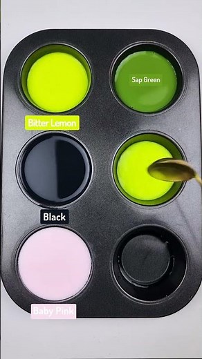 Amazing acrylic color 🌈 Beautiful color mixing recipes #satisfying #asmr #painting #colors #acrylic