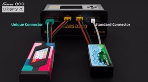 IMARS D300 Gens Ace Lipo Battery Charger G-Tech Series Smart Dual Lipo Balance Charger AC 300W DC 700W(350W*2) 16A Dual Channel Charger for 1s~6s Lipo Batteries, Life/NiCd/MH/LiHV, Plug&Play (Black)