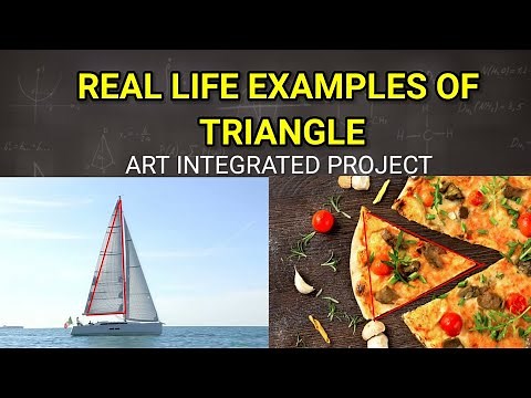 Triangle Shape Examples in Real Life | Art Integrated Project Ideas Maths | #Shorts
