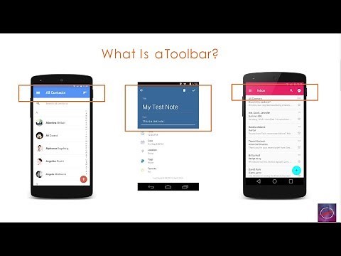 How to use Toolbar in android Part 1 - Android Material Design || Toolbar as ActionBar