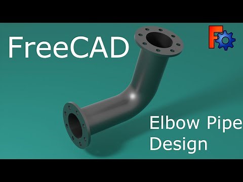 How to Draw an Elbow Pipe with Flanges Using FreeCAD