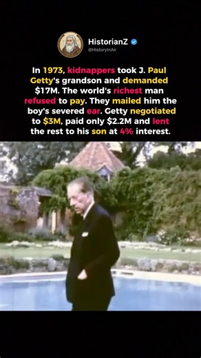 J. Paul Getty Let His Grandson Rot for 5 Months