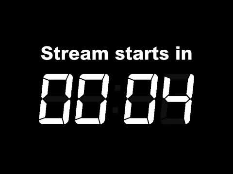 New live stream timer with digital font on numbers