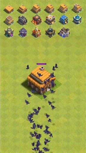 Bat Spell vs Every Town Hall 🔥 | Clash of Clans