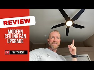 ULTIMATE Ceiling Fan Upgrade Review: 52" Modern Black Low Profile LED Fan