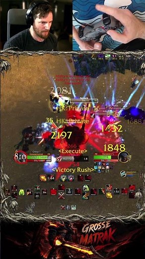 The sword is ending you. Arms WARRIOR TBC big sweeping strikes. #pvp #worldofwarcraft