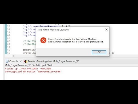 FIX: Could Not Create the Java Virtual Machine. (Solved)