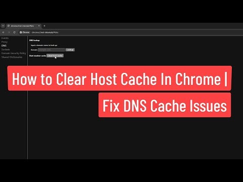 How to Clear Host Cache in Chrome | Fix DNS Cache Issues (2025 Guide)