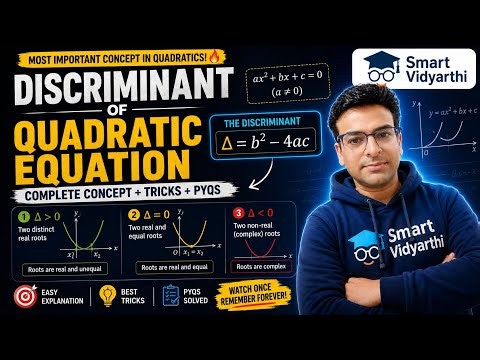 🎯 Discriminant Masterclass | Roots, Graphs & Questions