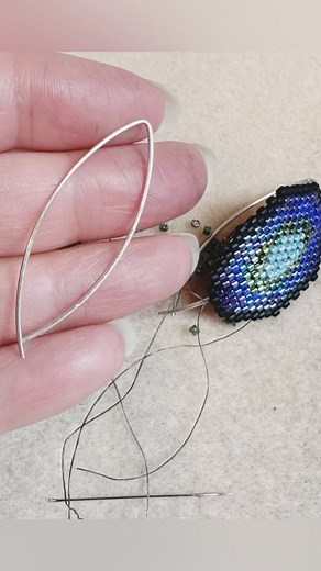 Spring break week is almost done—haven’t had a lot of studio time but today I wanted to do a little experimenting with these findings I got recently. Wasn’t sure if it was possible to attach beadwork in the way I was envisioning 🤔🤓 It took a few tries but I’m happy with the result —more experiments tomorrow ☺️ What do you think?? #beadexperiments #beadweavingpeyote #beadweaving #designprocess #creativeprocess #creativelifehappylife #trusttheprocess | Seed Bead Bliss