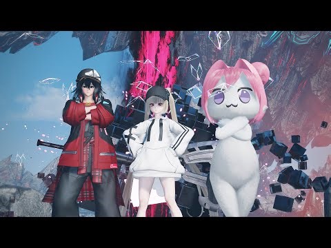 [PSO2:NGS] 星蝕の狂流(ダークファルス・ヴァエル戦) Fo/Te&Te/Sl&Ra/Hu チームでトリオ攻略 13:37