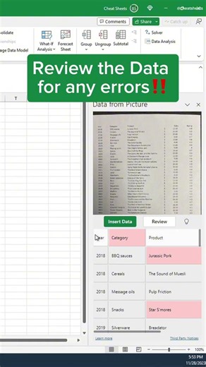 🤯Excel Me Picture Se Data Kaise Extract Kare 2026 📸📊 | Image to Excel Trick 🚀 #kge #viral