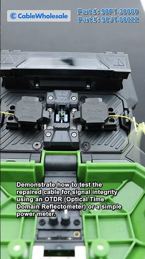 How to Repair a Damaged Fiber Optic Cable! #shorts