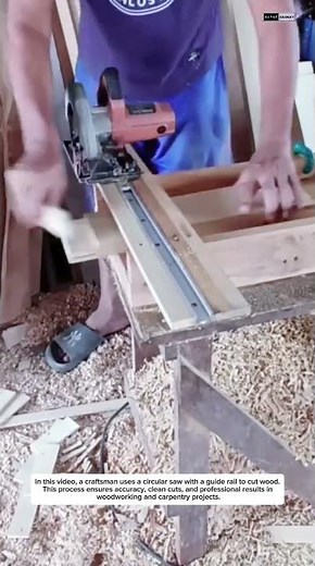 Satisfying Circular Saw Rail Cutting | Precision Carpentry Process