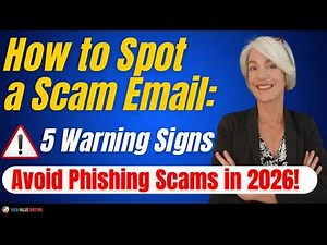 Don't Get Scammed! How to Recognize a Phishing Email