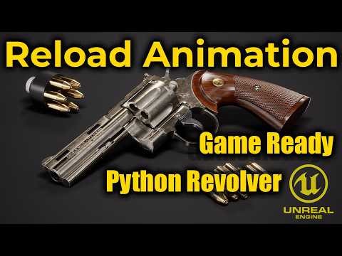 Python Revolver (Reload Animation) – Unreal Engine Game Ready FPS Weapon (Full CGI)
