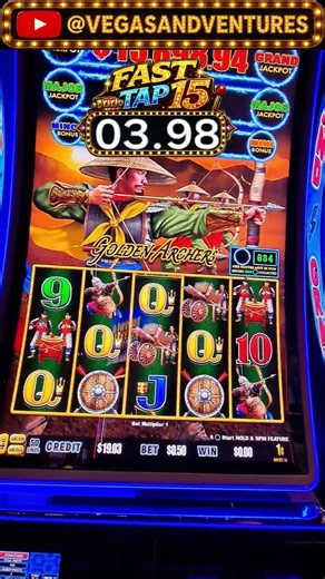 Day 57 of Fast Tapping a Slot to hit a BONUS | Lightning 10 Year Storm Golden Archer