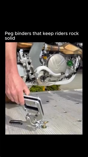 techyoudaily on Instagram: "Most dirt bike transport setups are quietly damaging your bike. Moto peg binders lock directly onto the footpegs to hold the bike upright without compressing the suspension. That means the frame stays stable during transport, while your forks and seals are not being crushed for hours. It also removes the need for front wheel chocks or a web of straps. Load is distributed evenly across mounting points, and setup plus release is fast, clean, and repeatable. The result i
