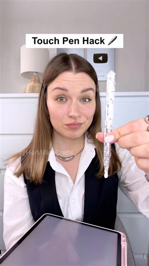 Does this VIRAL Touch Pen hack actually WORK? 🖊️📲 #diy #craft #viral #trending