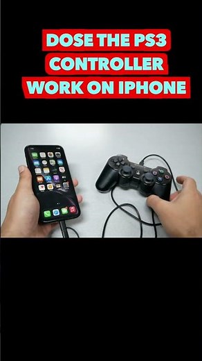 can I play with ps3 controller on my iphone
