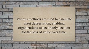 Various Asset Depreciation Methods