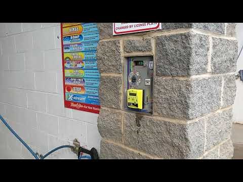 Car wash upgrade from coin operation to both coin and credit card operation