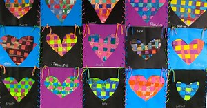 In the Art Room: First Grade Fiber Arts