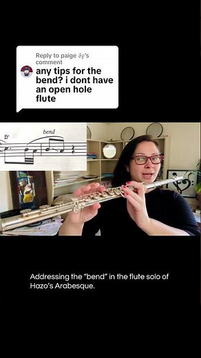 How to “bend” B-flat to A-flat on the flute