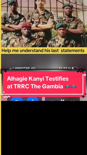 Alhagie Kanyi's Key Testimony at TRRC The Gambia