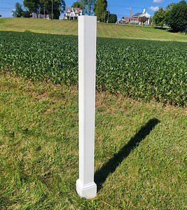 Vinyl Post for Birdhouse or Bird Feeder, Inner Wooden Post Included! Amish Handmade Decorative White Post, Mount Houses & Feeders With Ease - Etsy