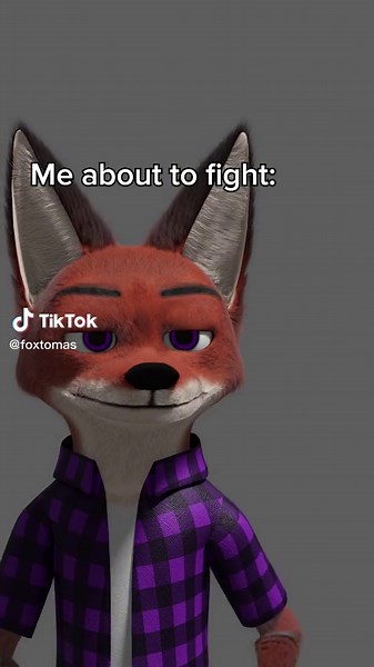 Animated Fox Character Prepares for a Confrontation