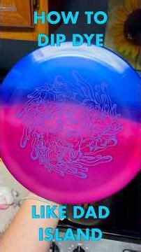 How to Dip Dye a Disc! Disc Dye Tutorial - #discgolf #discdye #tutorial