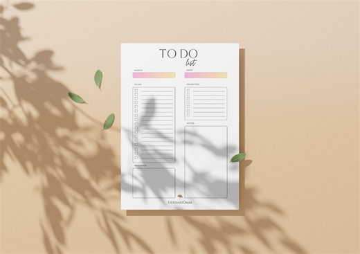 Printable A4 To-do List Planner, Task Organizer (PDF) - Etsy Canada