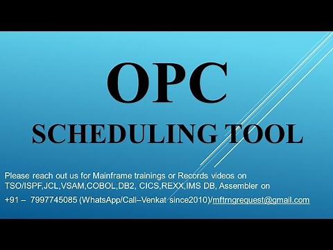 Mainframe OPC Scheduler tool JCL, VSAM, COBOL, DB2 and CICS modules training from 25-Nov-2022