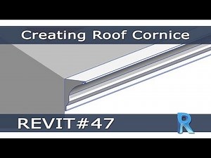 REVIT #47 - Disegnare un Cornicione (Creating Roof Cornice)