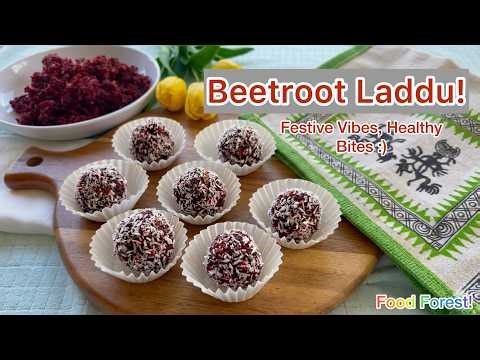 Instant Beetroot Ladoo Recipe|Iron-Rich Healthy Sweet! ಆರೋಗ್ಯಕರ ಬೀಟ್ರೂಟ್ ಲಡ್ಡು|Healthy Sweet Recipe!