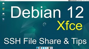 Debian 12 -Xfce- SSH文件共享服务器 - 客户端提示。