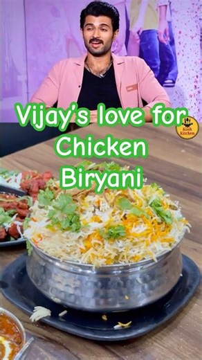 Vijay Deverakonda and Rashmika share love for eggs Vijay favourite #chickenbiryani #virosh #foodie