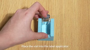 2 Pack Peptide Vial Label Applicators for 2ml/3ml & 5ml/10ml Vials, Time-Saving Handheld Sticker Alignment Tool for Lab & Home Organization (NO Vials & Sticker Included)