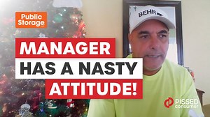 Public Storage review: "Customer service took down the information I gave them. Now, I would like the supervisor of the Tampa Lazy ln location to contact me concerning this person's attitude and disrespect as a paying..." Watch the full video here: https://www.youtube.com/watch?v=q8GnAejhB18 | PissedConsumer