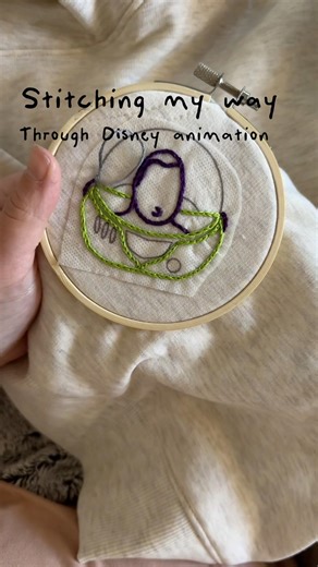 Buzz lightyear to star command! Up next a villain! #embroidery #handbroidery #embroideryart #disney