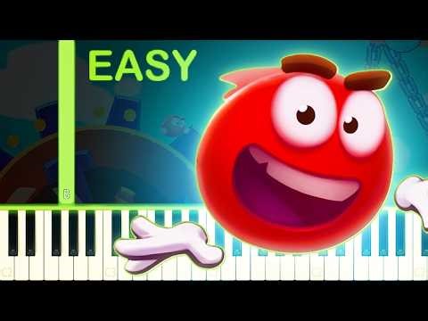 RED BALL 5 THEME - EASY Piano Tutorial