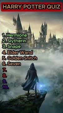 Harry Potter Quiz!